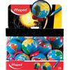 Maped Helix 051111 - Temperamatite a forma di globo terrestre, confezione da 16
