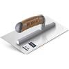 NEYNOR® Frattone Dentato TD 4 mm - Frattone in Acciaio Inox Dentato - Frattone in Acciaio Inossidabile - Frattone Dentata per Colla - Cazzuola Dentata in Acciaio Inox - Made in EU - 270 x 128 mm