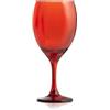 Pasabahce set 6 calici imperial in vetro rosso cl 25