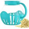 Voihamy Macchina per popcorn - Micro-Pop Microonde Popcorn Popper - Pentola per microonde - Pentola multifunzione senza BPA 2,25 litri lavabile in lavastoviglie per fatti in casa