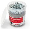 Fischer UV 8 S Secchiello con 140 Tasselli con Vite 8 x 40 mm, 140 Tasselli + 140 Viti, per Mattoni Pieni e Forati, 531387, Grigio