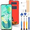 ARSSLY Schermo per Huawei Y7 2019/Y7 PRO 2019/Y7 Prime 2019 LCD Display Touch Screen Digitizer Parti di Ricambio di Riparazione con Strumenti(Nero)