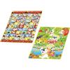Globo Tappeto Gioco 2 Lati con Lettere e Numeri 180x150x1cm
