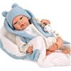 Arias Bambola Reborn Martin Azzurro con Coperta 40cm 98166
