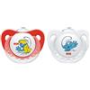 Nuk 2 Succhietti Puffi in Silicone 0-6mesi