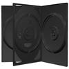 MediaRange Custodia Nera 3 Posti 14mm in plastica per DVD o CD custodie 3 Discs Nere BOX15