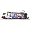 ROCO 7500074 186 444-6 , livrea zebrata rossa/blu su fondo bianco Lokomotion.