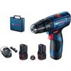 Bosch Professional Bosch GSR 120-LI Trapano avvitatore a batteria (2x2,0Ah)