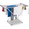 Wintem Stendino Elettrico 120W Verticale Salvaspazio - Stendibiancheria Elettrico Pieghevole con 8 Barre Riscaldanti, 20kg, IPX1 - Stendino Riscaldato Asciugabiancheria per Interno
