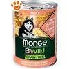Monge Bwild Dog Adult Grain Free Salmone Zucca e Zucchine - Lattina Da 400 Gr