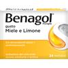 RECKITT BENCKISER H.(IT.) SpA Benagol 24 Pastiglie Miele e Limone antisettico per bocca e gola