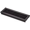 SOTECH 1 x passacavo Toledo in alluminio anodizzato nero 200 x 70 mm Dimensioni di montaggio: 190 x 62 x 15,3 mm
