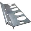 Renoplast® V Profilo gradino in alluminio per pavimenti in resina | 200 cm Alluminio | Profilo bordo gradino | Profilo angolare in alluminio | Profilo gradino per piastrelle