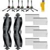 aotengou Kit di accessori di ricambio per AIRROBO P20 Robot Aspirapolvere 14 confezioni 2 spazzole principali, 6 filtri, 6 spazzole laterali