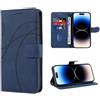SEAHAI Cover per Realme Note 50 / Realme C53 / Realme C51, Custodia Pelle Flip Portafoglio con Kickstand/Slot per Schede/Protezione RFID, Premium PU/TPU Antiurto Magnetica Libro Case - Blu