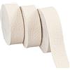 PandaHall Cinghie in Pelle PU da 2 cm, Rotoli di Cinturino in Ecopelle Monofacciale Strisce di Cintura in Pelle Beige per Cinture Cinghie per Borse Portachiavi, 2.19 Iarde (2m) / Rotolo, 3 Rotoli