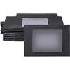 BENECREAT 30 Pack Scatola di Cartone Pieghevole Nera con Finestra in PVC Trasparente 12,5x8,5x1,5cm Contenitore di Gioielli Contenitore Superiore per Torta, Regalo