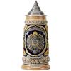 HAUCOZE Amoy-Art Boccale di Birra Tedeschi Germania Stemma Vichingo Beer Stein Mug con Coperchio per Compleanno Regalo Uomini Padre Marito 0.8 Liter