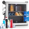 Klarstein Beersafe L - Frigorifero Per Bevande, Raffredda-Bevande, 50 Litri, Classe B, Porta in Vetro