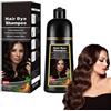 Tkekruh Shampoo per Capelli di Colore Marrone Scuro 500ml, Tinta Istantanea 3 In 1, Naturale e di Lunga Durata, per Uomini e Donne