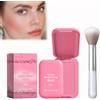 Zynewa Blush in Polvere Multiuso per Il Trucco, Crema Blush per Le Guance, Gli Occhi E La Tinta Delle Labbra, Blush Da Portare Con Sé Waterproof per Un Trucco Naturale Nude (Rosa, 5 g)