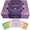 Pompadour Namaste Collection pregiata 60 filtri con chiusura magnetica: Felice Armonia,Risveglio dei Sensi,Puro Rilassamento,Benessere Interiore,Tè Bianco,Tè Verde con Matcha, senza Lattosio e Glutine
