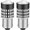 KATUR 1156 BA15S 7506 1073 Lampadina a LED 900 Lumen 3014 78SMD Lampadine a LED per Freno Segnale di Girata Coda Backup Luce di retromarcia, Rosso Brillante (Confezione da 2)