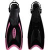Cressi Palau Fins, Pinne Regolabili per Immersioni, Apnea e Snorkeling Adulto e Bambino, Nero/Rosa, 29/32 EU