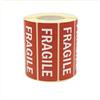 Virsus 1 rotolo da 1000 etichette adesivi fragile etichetta rotoli con scritta fragile 90 x 30 bianco su rosso maneggiare con cura handle with care