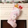 FOSDICK Calza Befana Personalizzata 44cm Calze Natalizie, Calze di Natale da Appendere Idea Regalo per Epifania Natale Decoraizione Natalizia per Camino (Rosa)