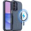 MOBESV Cover Magnetica per Samsung Galaxy A16 5G 6,7 Pollici, Custodia Compatibile con MagSafe, Cover Antiscivolo Opaca e Satinata, Blu Reale