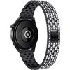 WoPail 22mm Cinturino Donna per Amazfit GTR 4/GTR 3 Pro/Garmin Venu 2, Scintillante Diamante Bracciale di Ricambio Acciaio Inossidabile Cinturino per Huawei Watch GT 3 Pro 46m/Watch S1 Pro - Nero