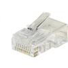 Link Confezione 100 CONNETTORI 8 Poli Cat 6 UTP Non SCHERMATO RJ45 per Cavo Solido