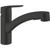 Grohe Start rubinetto da cucina, estraibile, orientabile, 305312431, Start nero opaco [Rubinetteria da Cucina > Rubinetti da Cucina]