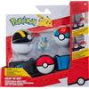 Jazwares Pokémon Clip 'N' Go Belt Set - Include Cintura a Tema e 5 Pollici Squirtle Battle Figure con Ultra Ball e Lure Ball Accessori