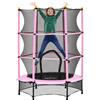 DecHome Tappeto Elastico per Bambini con Rete di Sicurezza 3-10 Anni Rosa PKJ68J