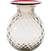VENINI Vaso Balloton Fiori Talpa Filo Rosso 100.38