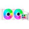 ITEK Dissipatore A Liquido Itek HYDRO CUBE 240W 240mm PWM ARGB White Edition