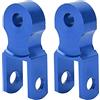 Tomotato 2 Pezzi Riser Ammortizzatore Posteriore, Adattatore Ammortizzatore Foro M10 Estensione Altezza Smorzatore per Moto Quad ATV Fuoristrada(Blu)