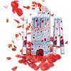 CARNIVAL TOYS Confezione 12 Cannoni Sparacoriandoli da 50 cm Monocolore - Petali Rossi