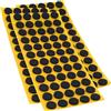 Adsamm® / 180 x antiscivolo autoadesivi/neri/Ø 14 mm/tondi/piedini adesivi antisdrucciolo in gomma espansa EPDM/cuscinetti protettivi per arredi Adsamm® Quality
