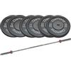 Diamond Set 70 kg Dischi bumper Diamond Professional foro 50 mm + bilanciere 220 cm olimpico