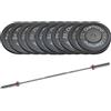 Diamond Set 150 kg Dischi bumper Diamond Professional foro 50 mm + bilanciere 220 cm olimpico