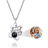 Easycosy Collana con Foto Personalizzata per Donna - Foto Dentro Proiettata, Gioielli a Cuore Personalizzati, Regali Originali per Lei, Moglie, Mamma, Regalo Donna Compleanno Anniversari