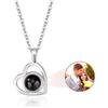 Easycosy Collana con Foto Personalizzata per Donne - Proiezione con Immagine all'interno, Gioielli a Cuore Personalizzati, Regali per Lei, Moglie, Mamme, Regalo Donna Compleanno Anniversari