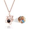 Easycosy Collana con Foto Personalizzata per Donna - Foto Dentro Proiettata, Gioielli a Cuore Personalizzati, Regali Originali per Lei, Moglie, Mamma, Regalo Donna Compleanno Anniversari