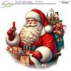 Pannolenci Stampato Santa Claus Idee per Creare