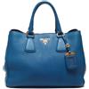 Prada Pre-Owned - Borsa a mano con logo anni 2000 - Donna - pelle di vitello - Taglia unica - Blu