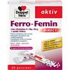 Doppelherz Ferro-Femin DIRECT Integratore Ferro per Donna | Con Vitamina C, B6, B12, Acido Folico, 20 Bustine Micro-Pellets, Vegano