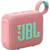 JBL GO 4 Speaker Bluetooth Portatile, Altoparlante Wireless con Design Compatto, Waterproof e Resistenza alla Polvere IP67, fino a 7 h di Autonomia, USB, Compatibile con App JBL Portable, Rosa